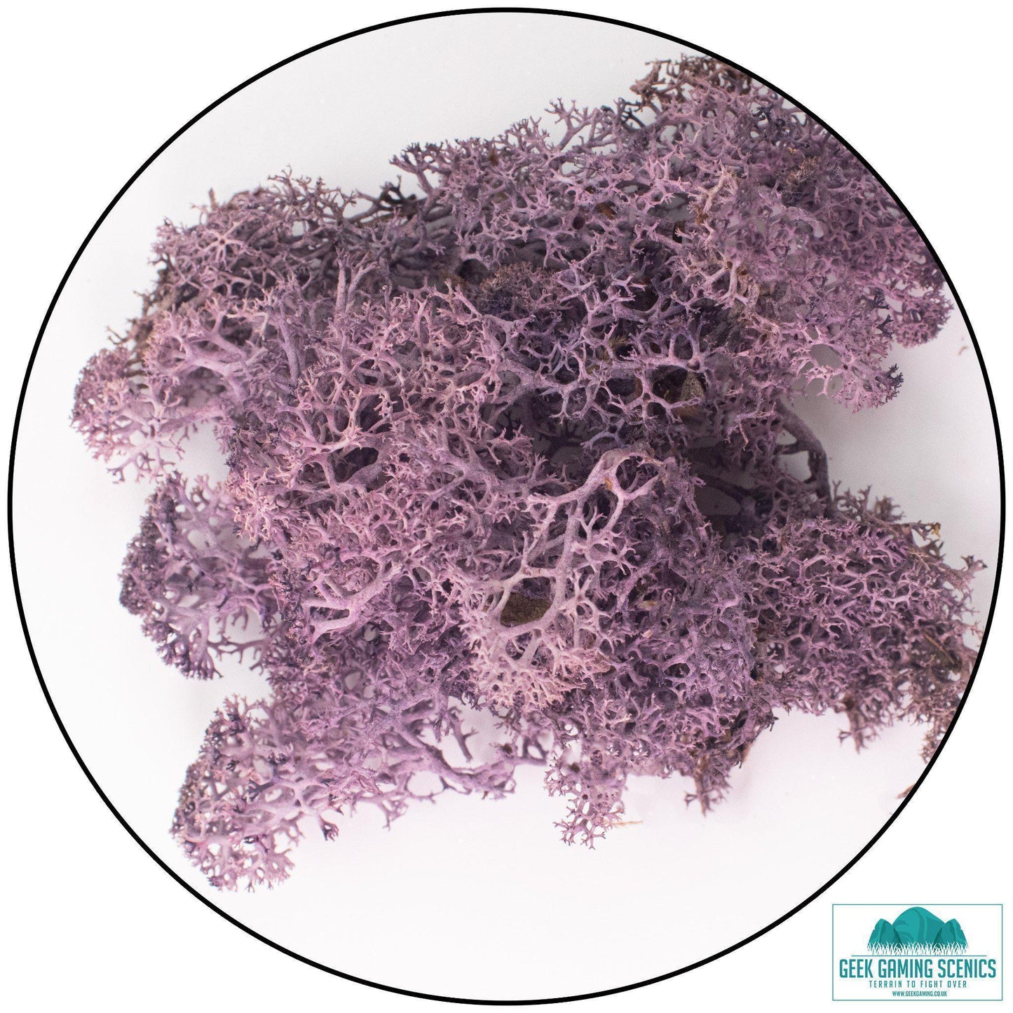 Lichen - Reindeer Moss (Icelandic Moss) Aubergine Purple - Geek Gaming Scenics