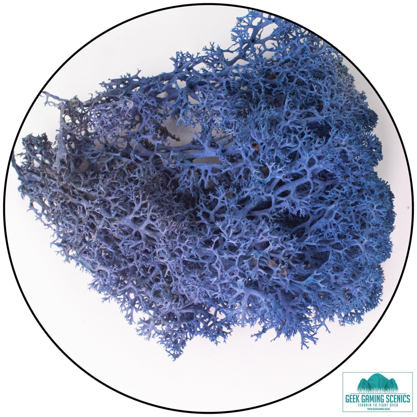 Lichen - Reindeer Moss (Icelandic Moss) Royal Blue - Geek Gaming Scenics