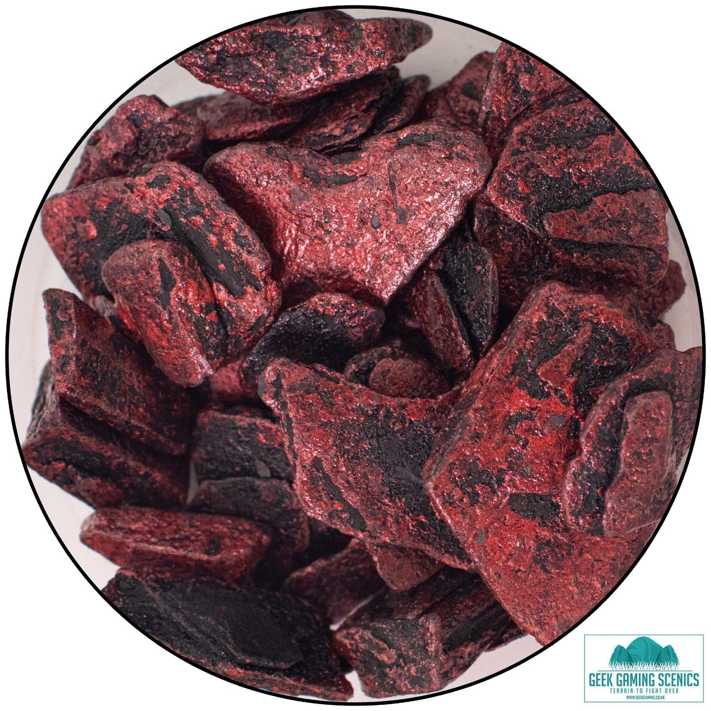 Slate Metallic 20-40 mm burgundy - Geek Gaming Scenics